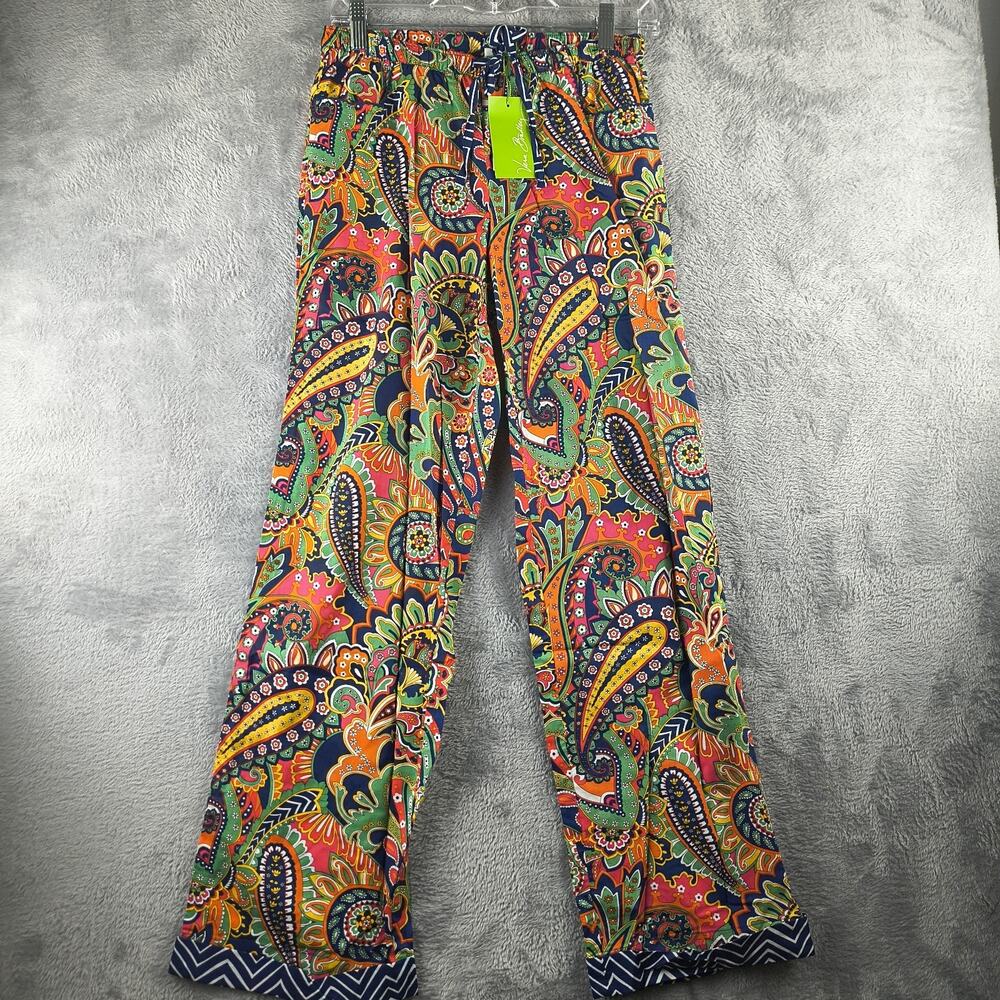 NWT Vera Bradley Venetian Paisley PJ Drawstring Pant Size Small Retired Pattern